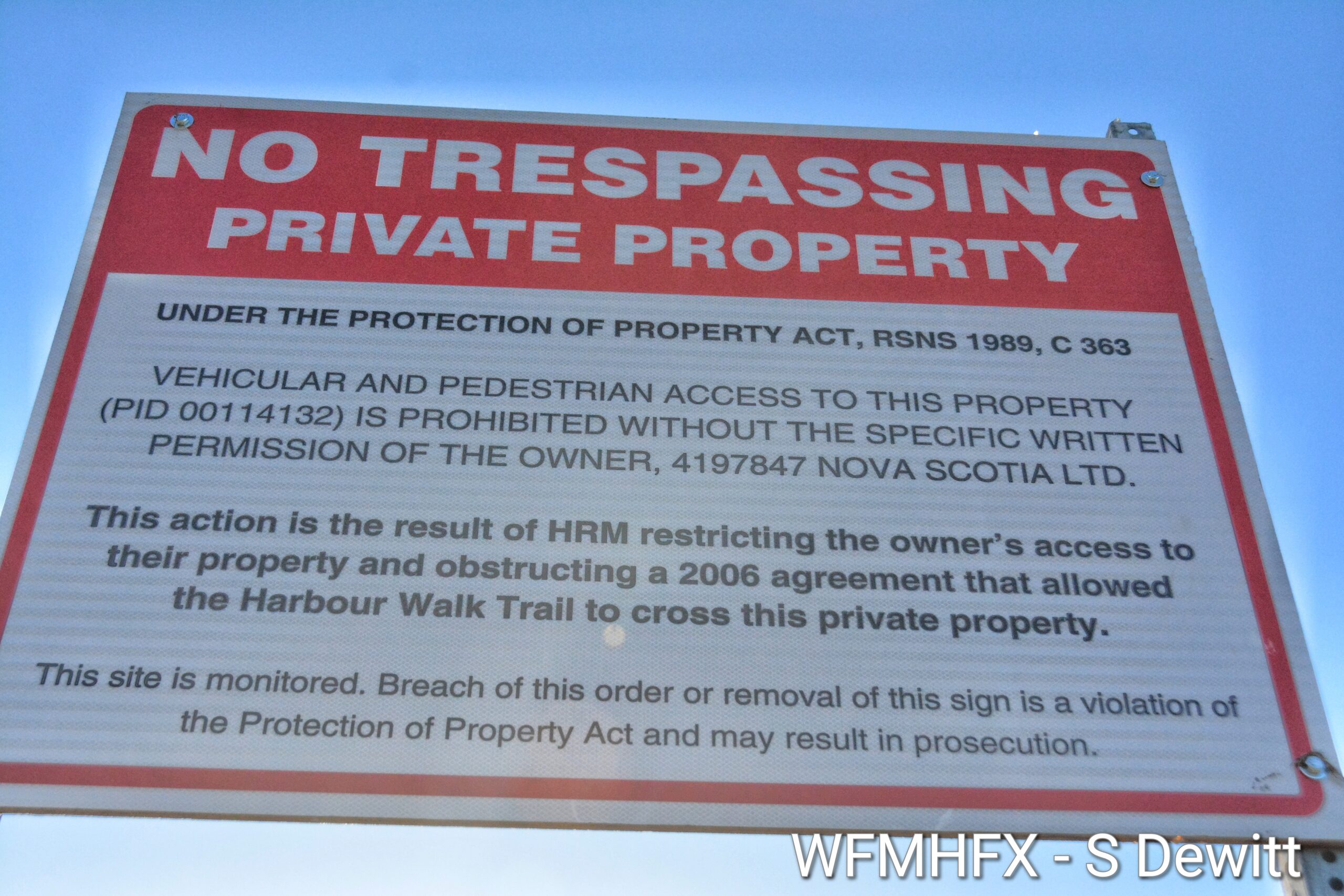 (Update) "No trespassing" sign up at beloved Dartmouth trail