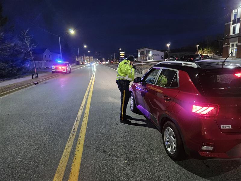 RCMP Halifax Regional Detachment Traffic Services enforcement during National Impaired Driving Prevention Week, March 15-21, included stopping seven impaired drivers