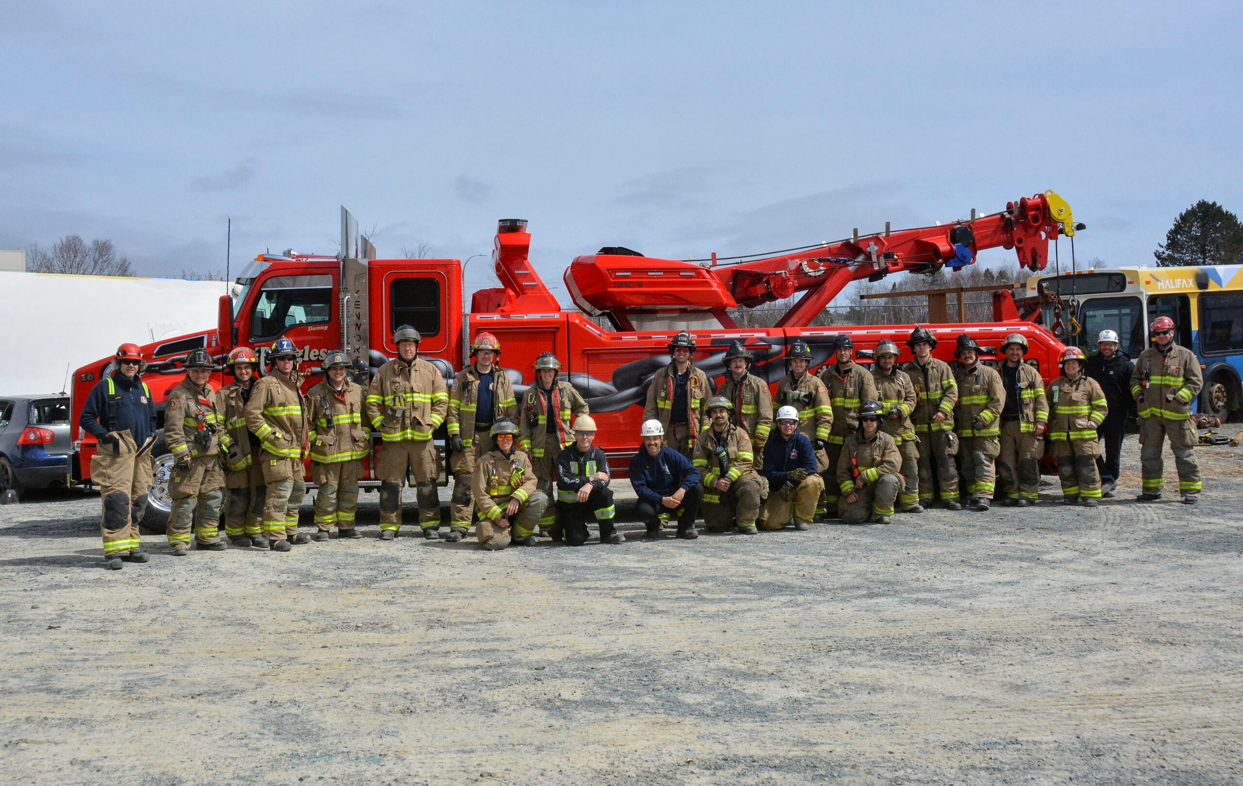 In photos - Earlier today, HRFE tech rescue members took part in heavy vehicle rigging for rescue training, continuing to stay sharp and focused in specific events that will call for advanced training