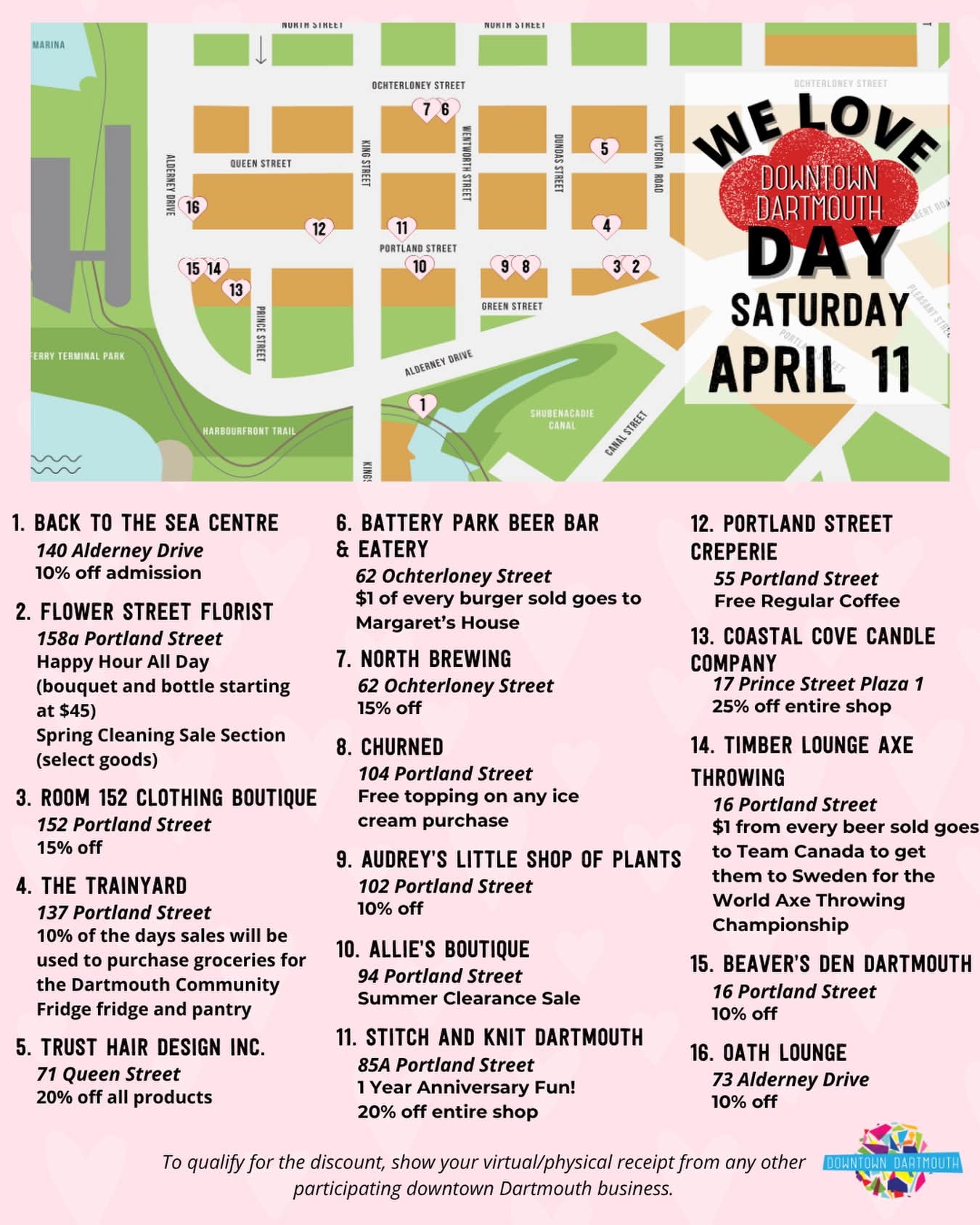 We Love Downtown Dartmouth Day is coming up THIS SATURDAY