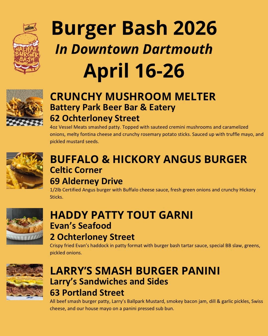 BURGER BASH IN DOWNTOWN DARTMOUTH
