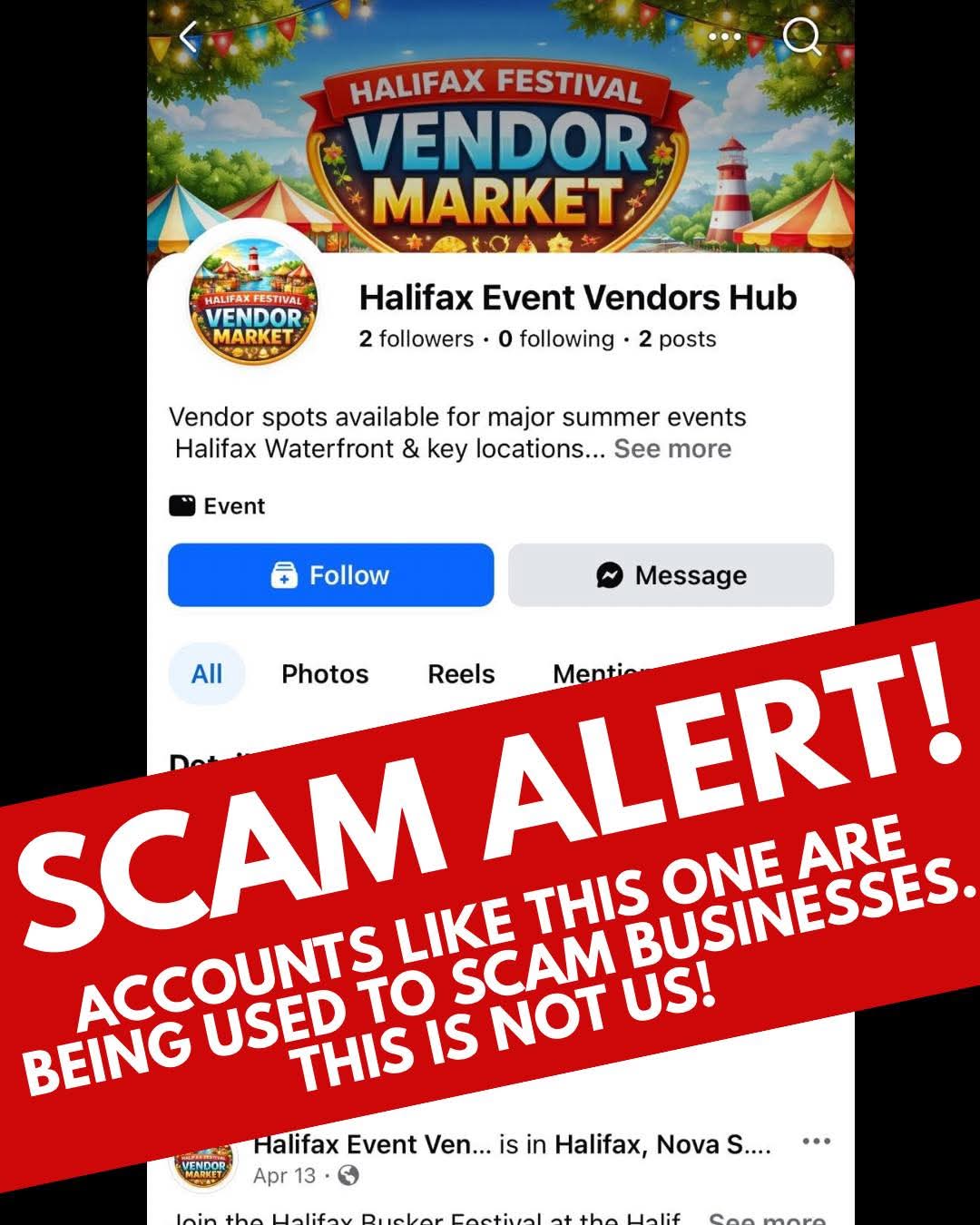 Halifax Busker - ANOTHER SCAM ALERT!