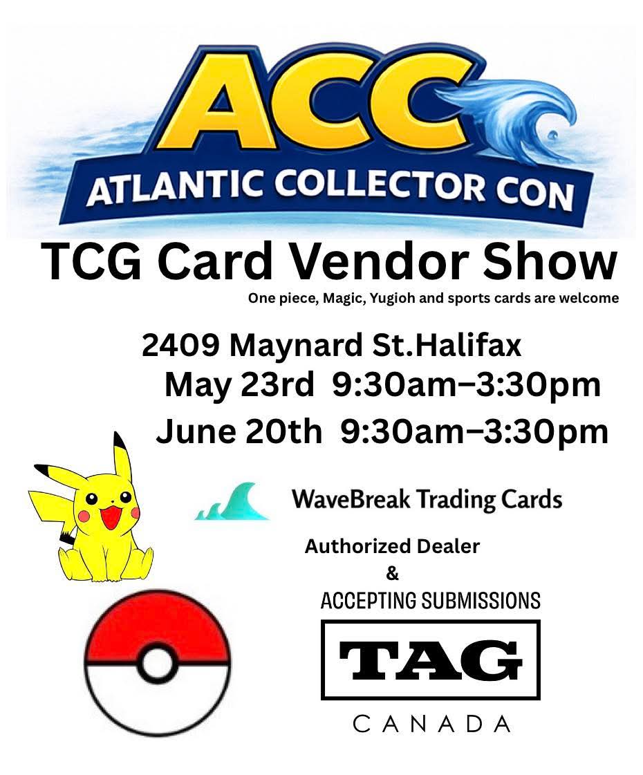 We’re excited to be back and to keep building something consistent right here in downtown Halifax — a monthly card show with that old-school, local vibe