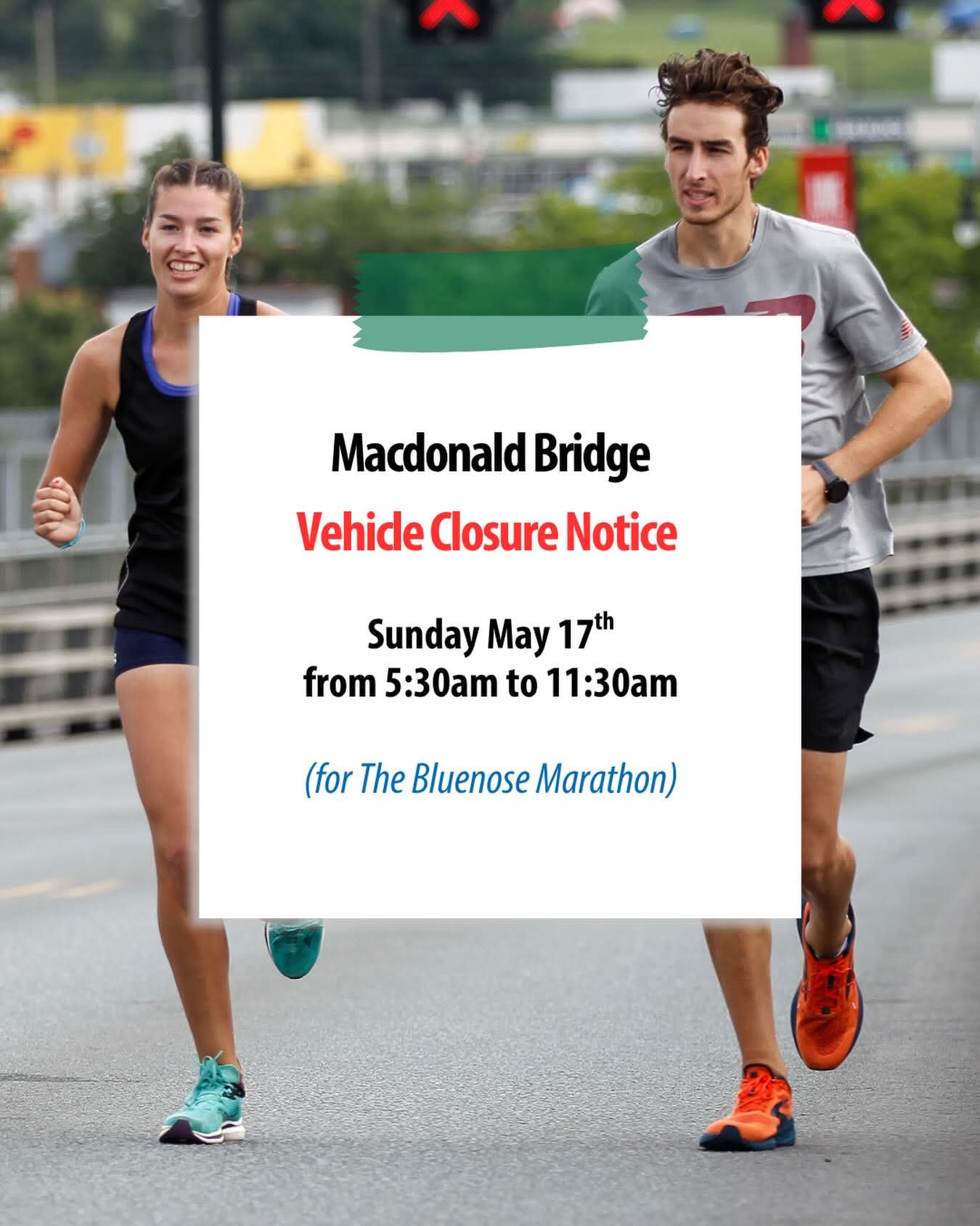 Macdonald Bridge Closure: Sunday, May 17th