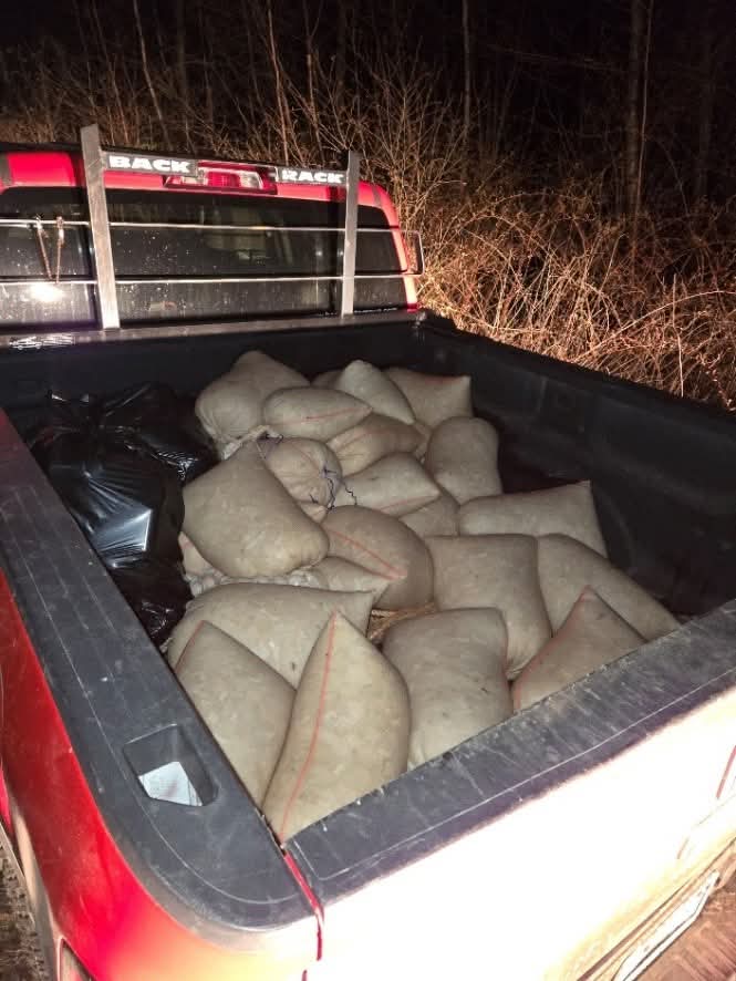 On May 3, in Delaps Cove and at Digby wharf, in Nova Scotia, fishery officers arrested four people and seized a vehicle and 1,518 lbs of scallop