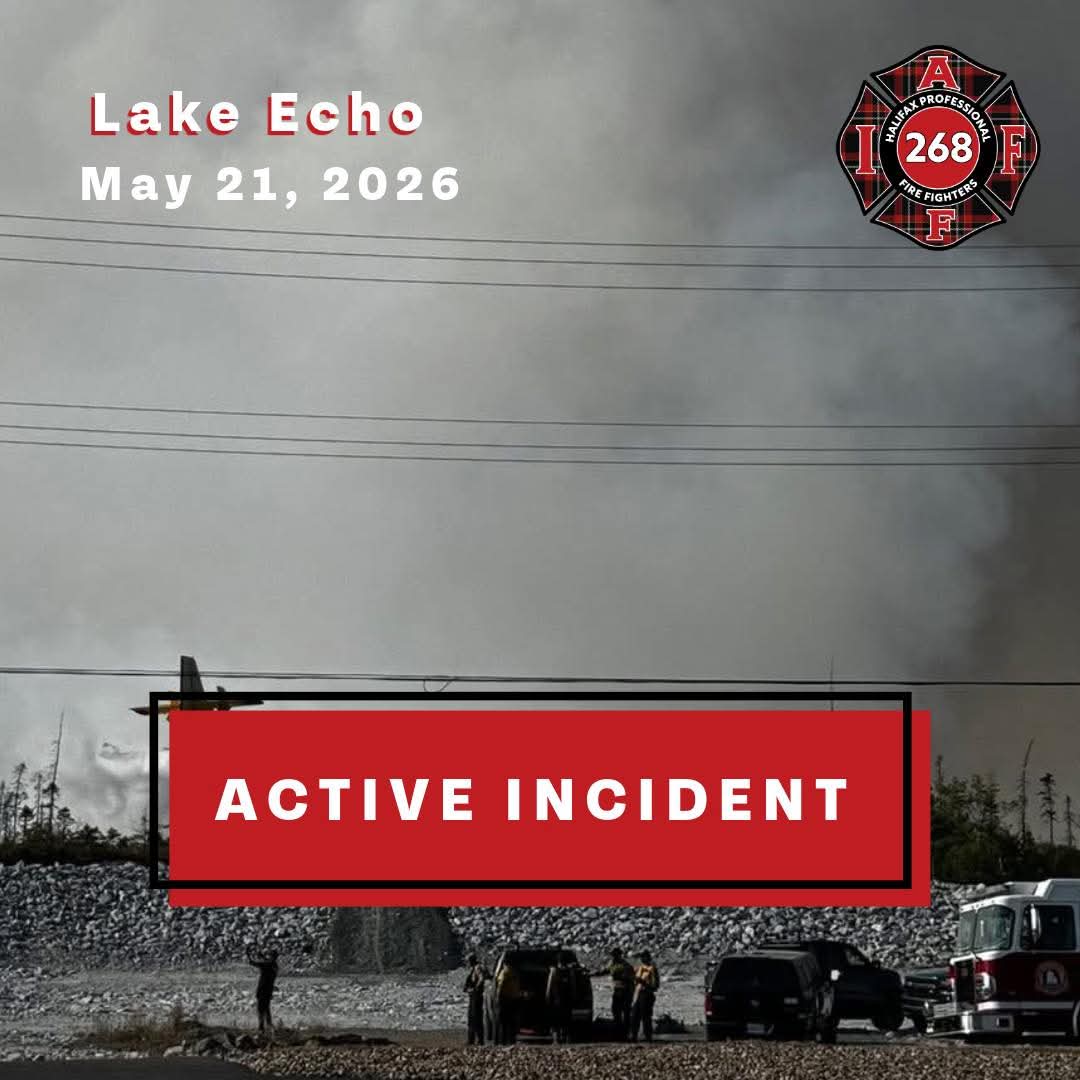 (Update) Active wildfire in the Lake Echo area.