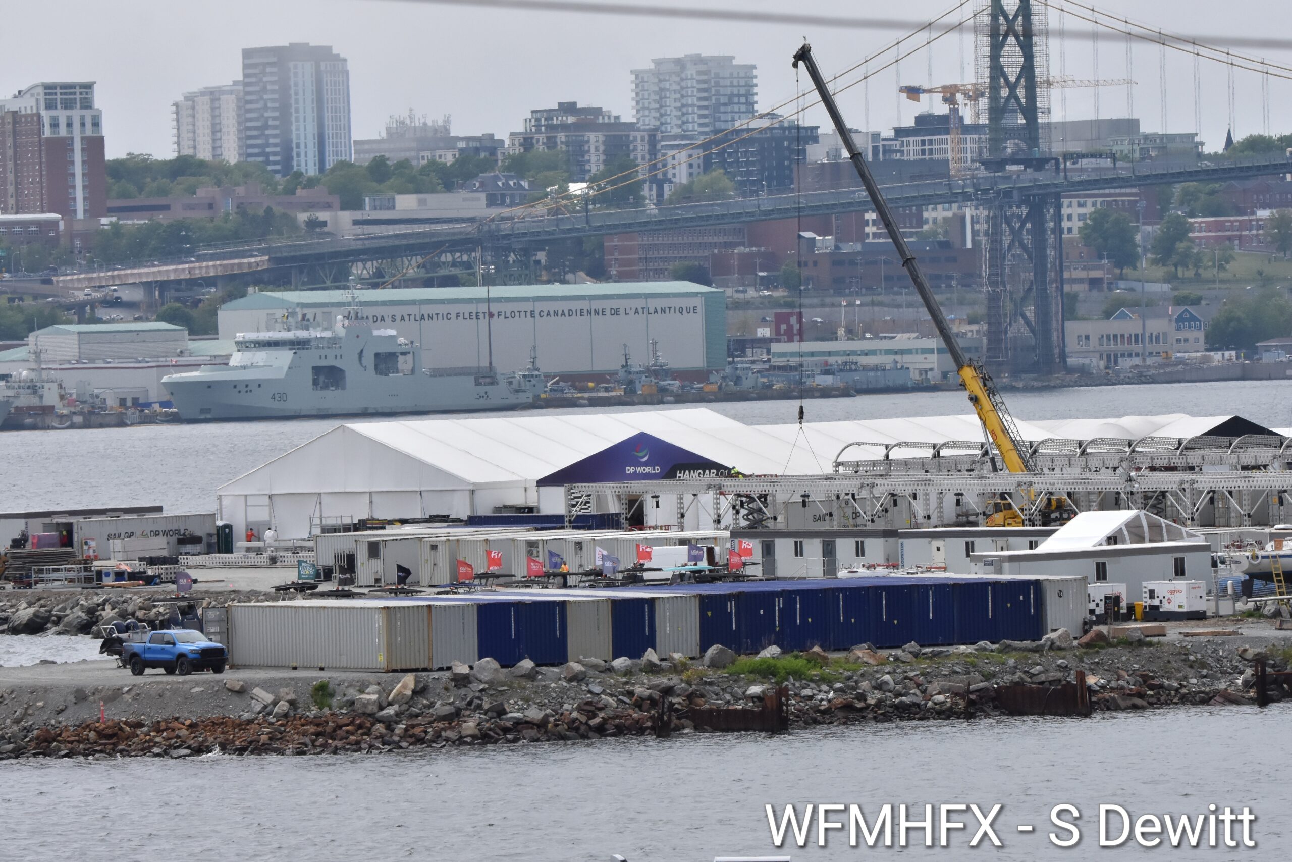 Setting up at Kings Wharf as SailGP draws closer!