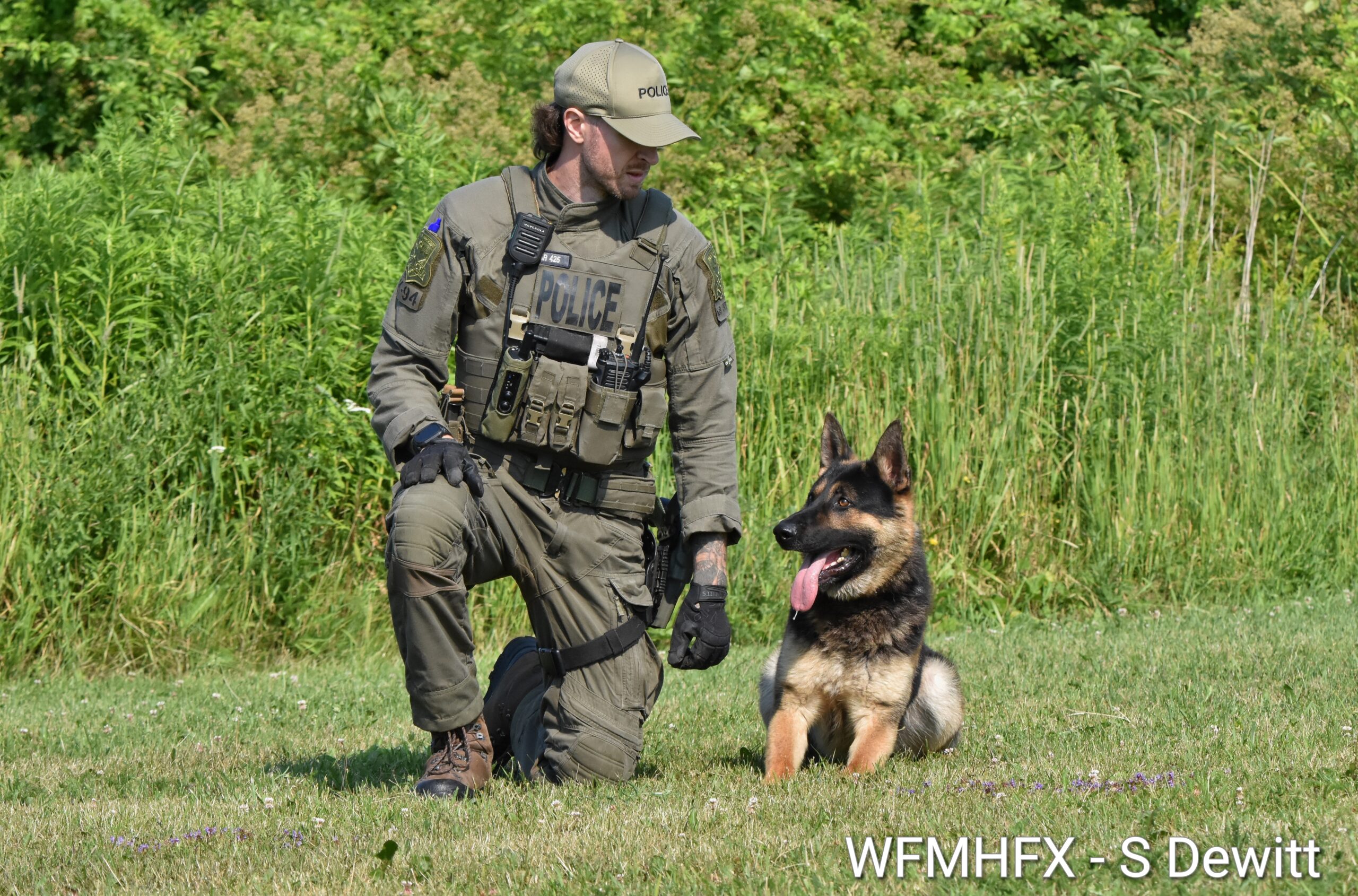 In photos - Practice makes perfect as HRP K9 Cst Dewar  and Yogi took to a little bit of article searching practice in Dartmouth