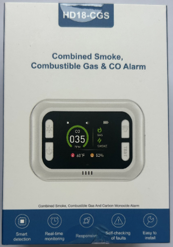​​Combined Smoke, Combustible Gas & Carbon Monoxide Alarm​ recalled due to potential failure to operate
