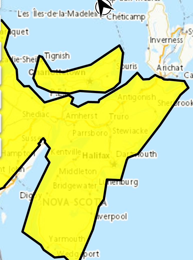 Update - Heat warning (yellow) continues