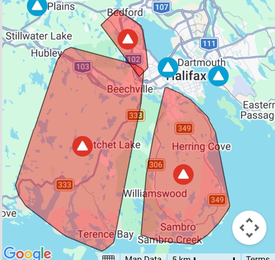 Power outage in Halifax