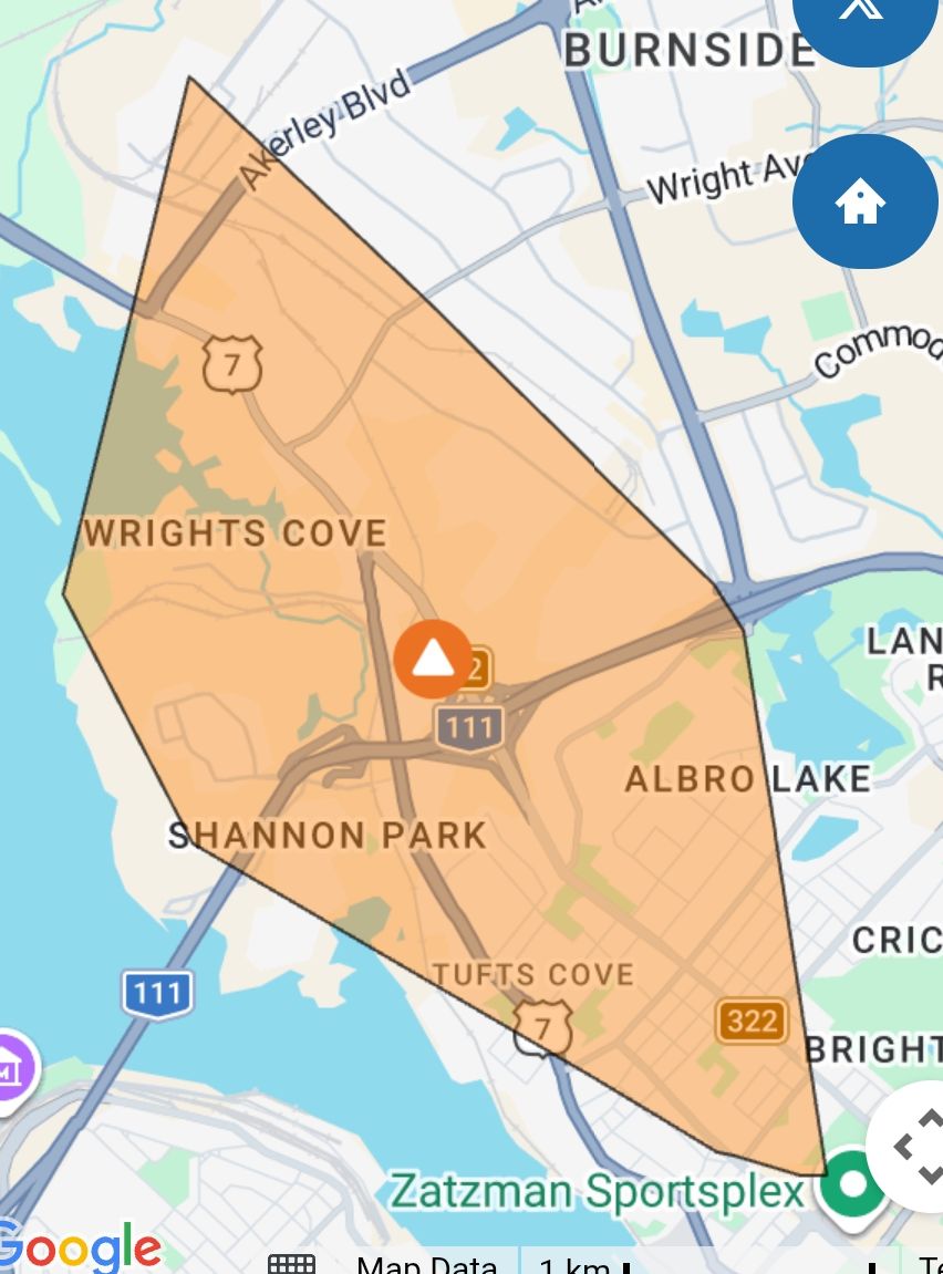 Power outage in Dartmouth