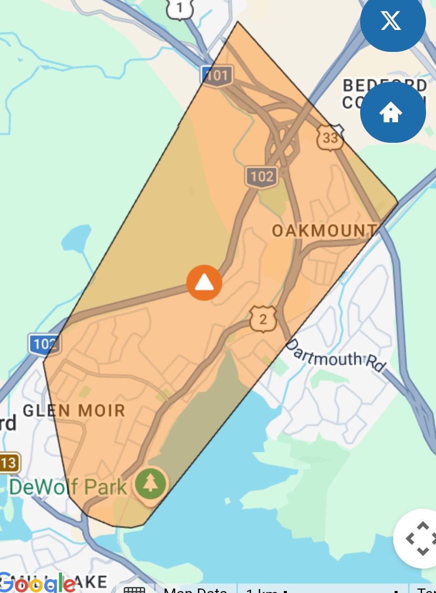 Power outage in Bedford