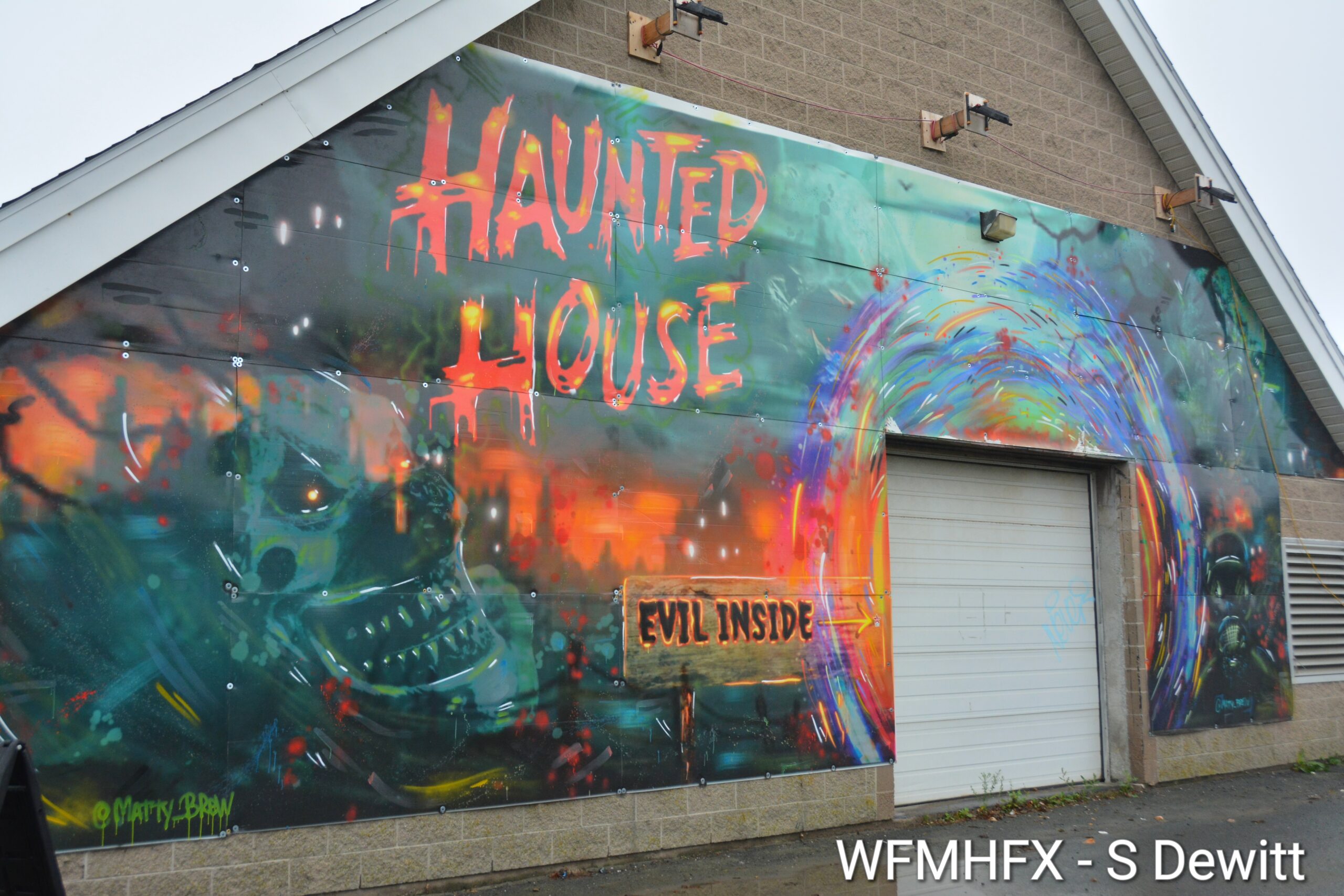 In photos – It has begun!  The haunting of Alderney Landing is taking shape as work is underway to create this year's haunted house begins to summon the spirit of Halloween!
