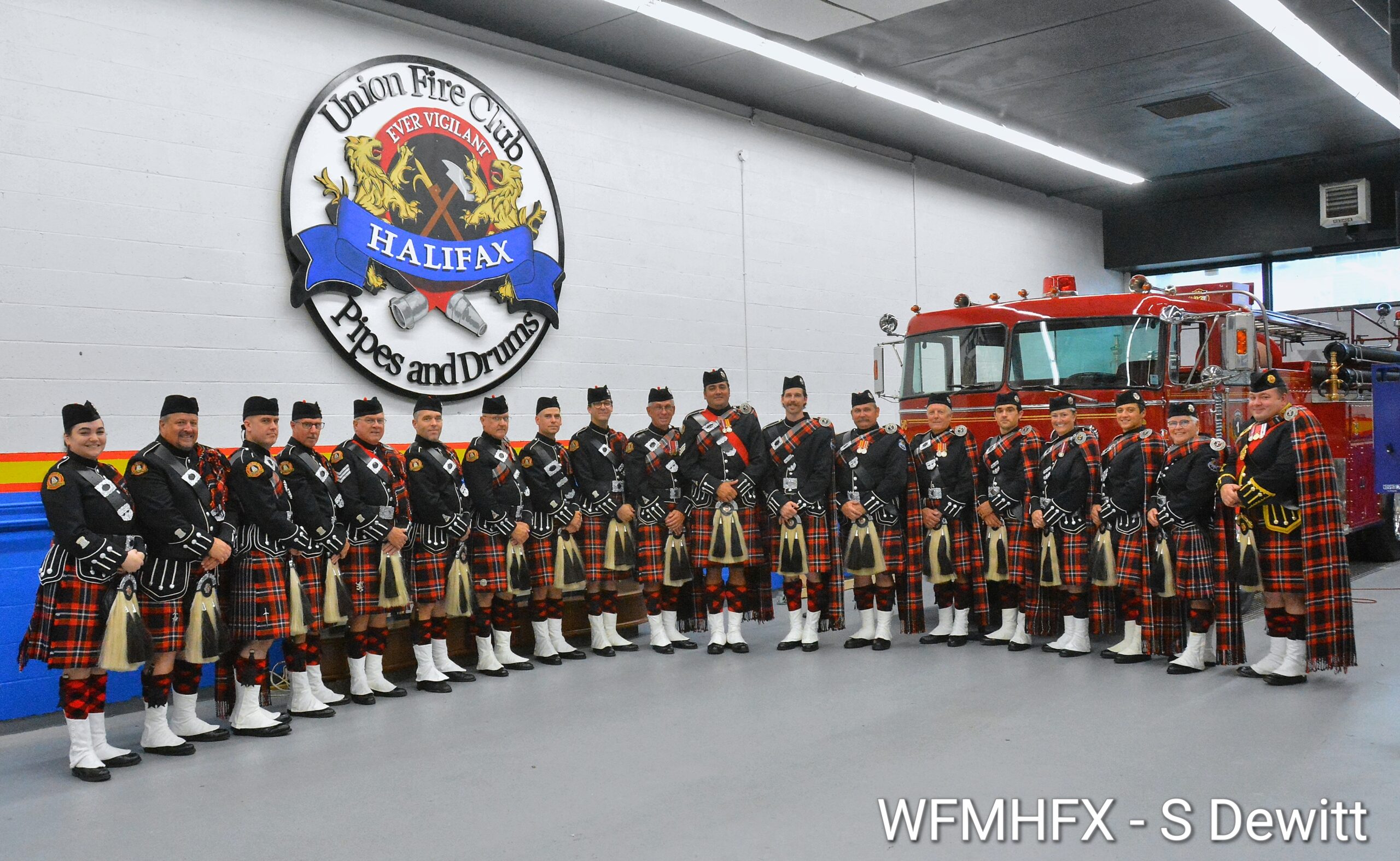 Twenty years and still playing strong with the Union Pipes and Drums
