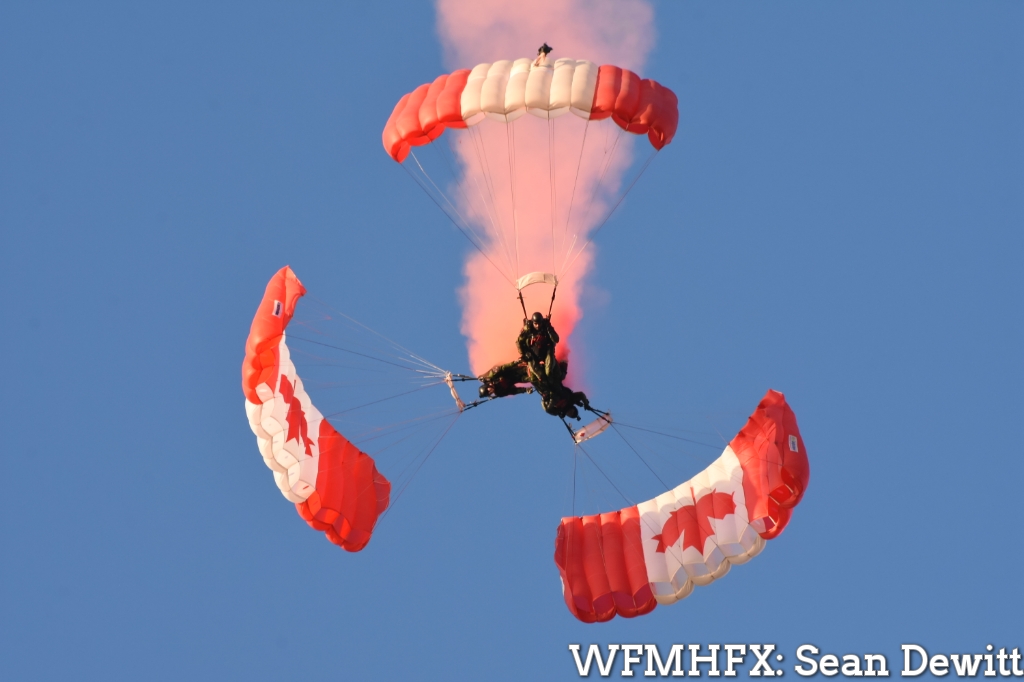 CF-18 Flyby, The SkyHawks, and Artillery Salute at 12 Wing Shearwater