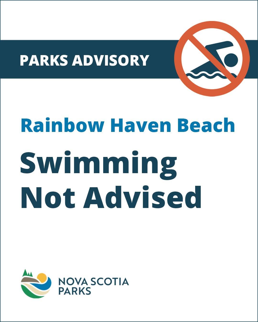 Swimming Not Advised at Rainbow Haven Beach