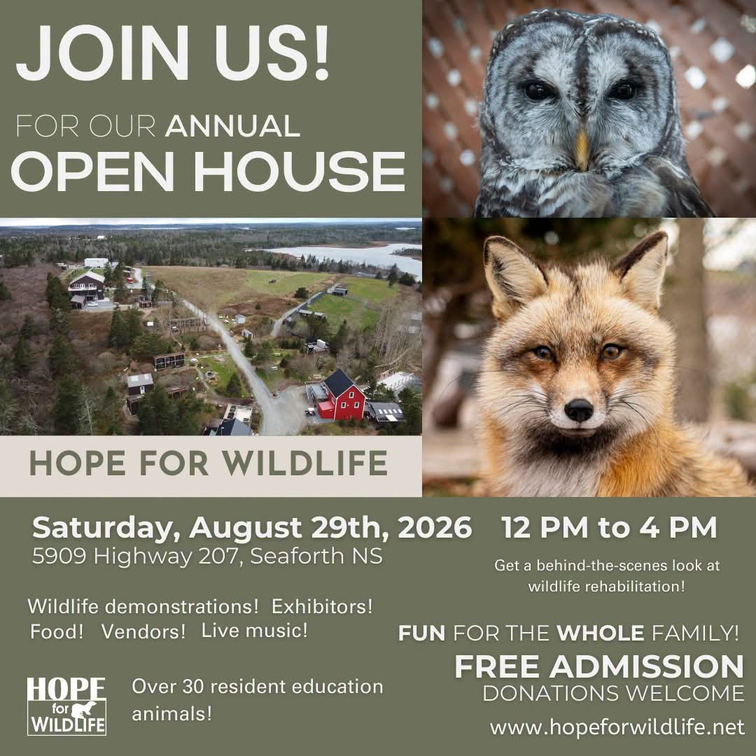 Repost - Hope for Wildlife's Annual Open House is our biggest fundraiser each year, attracting thousands of visitors from all over Canada