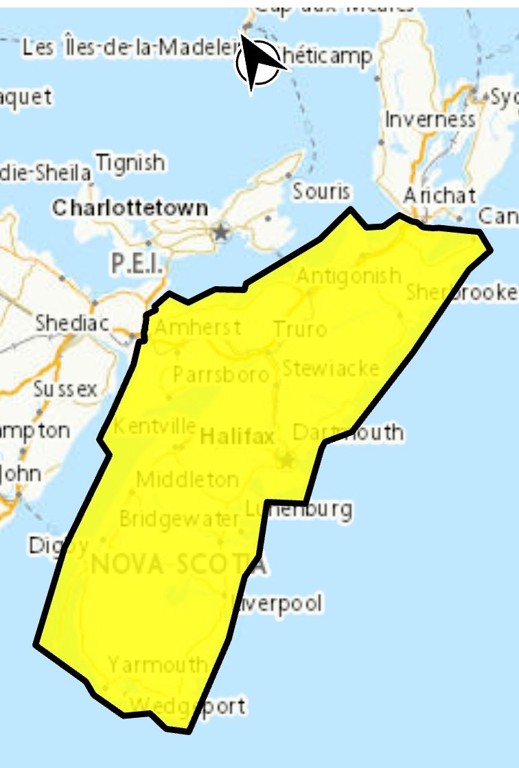 Heat warning (yellow) in effect