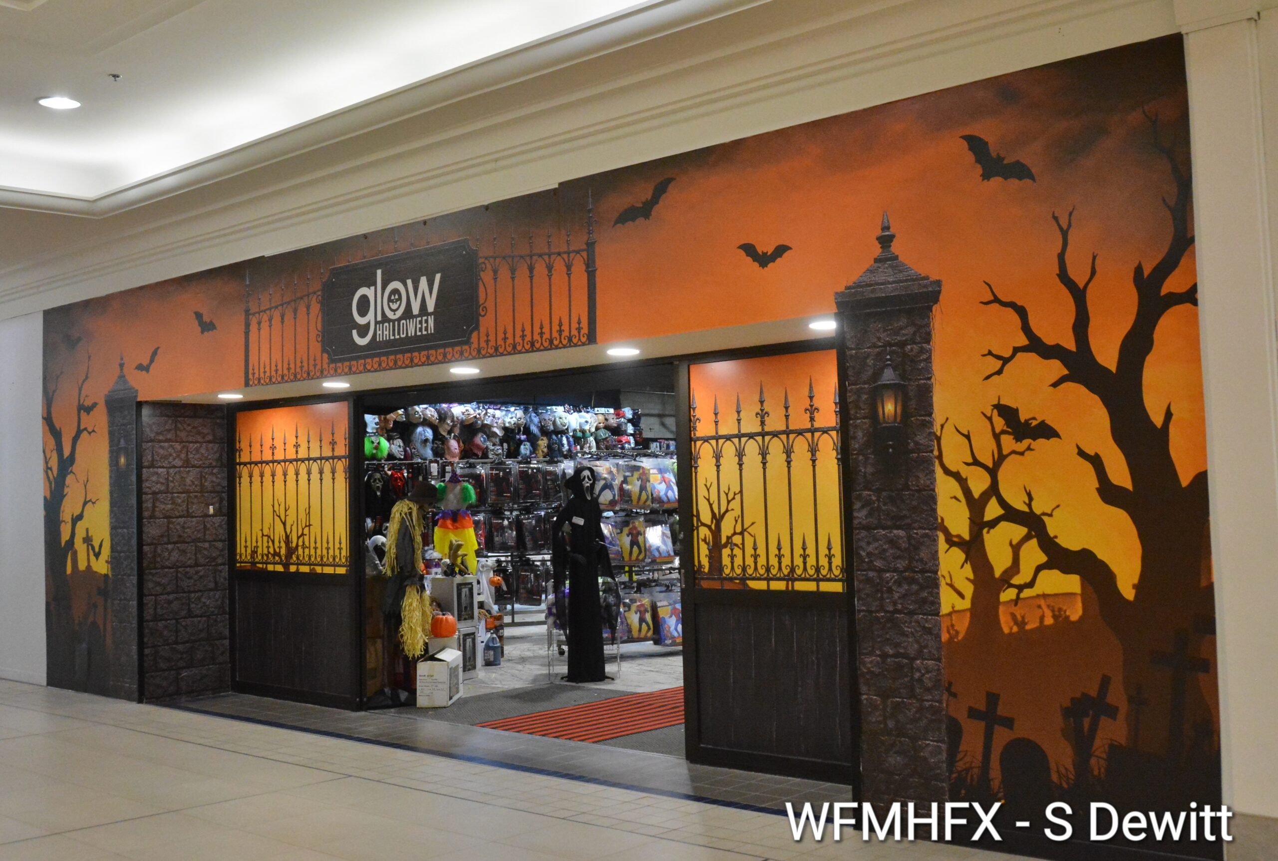 In photos – I was like a kid in a candy store, but more like an adult in a Glow Halloween store!