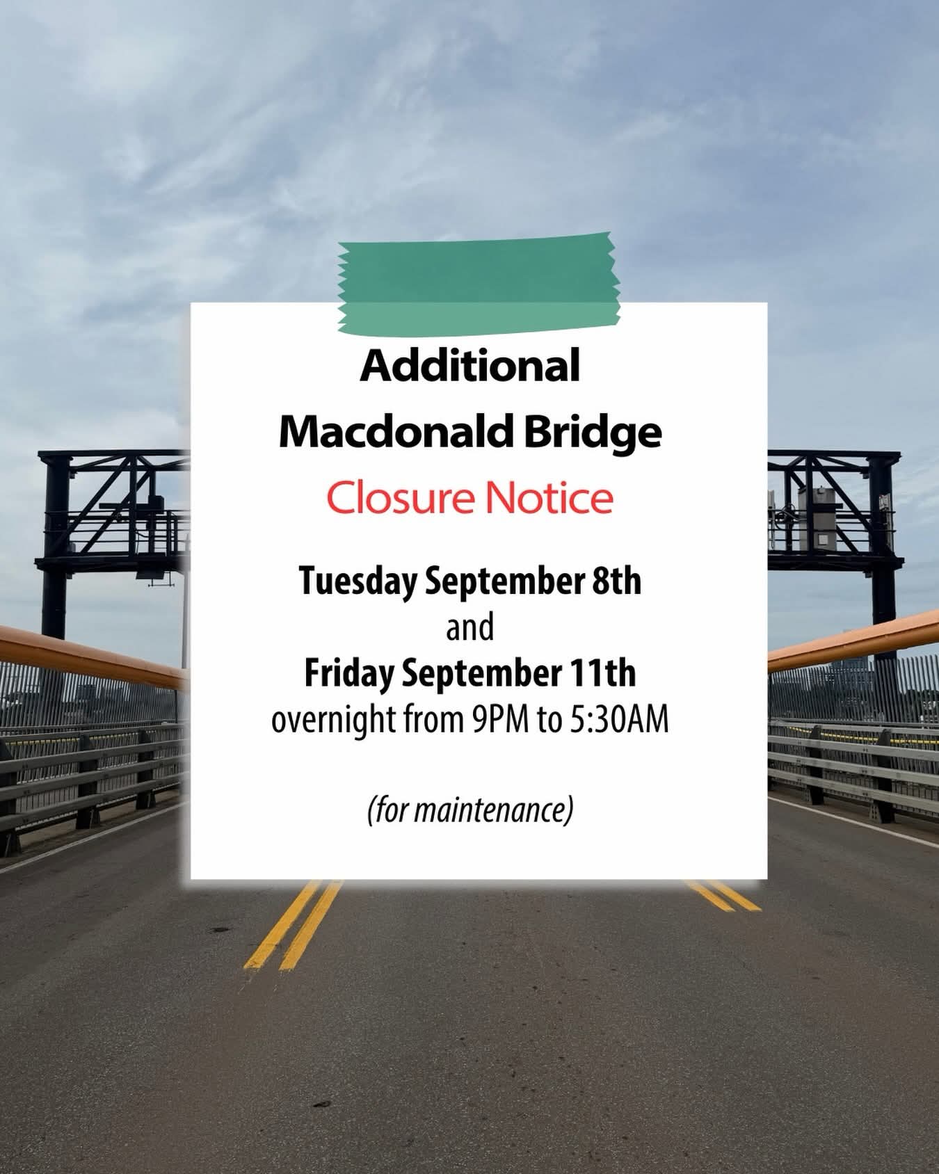 Additional Closure Update
