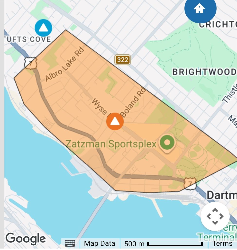 Power outage in Dartmouth