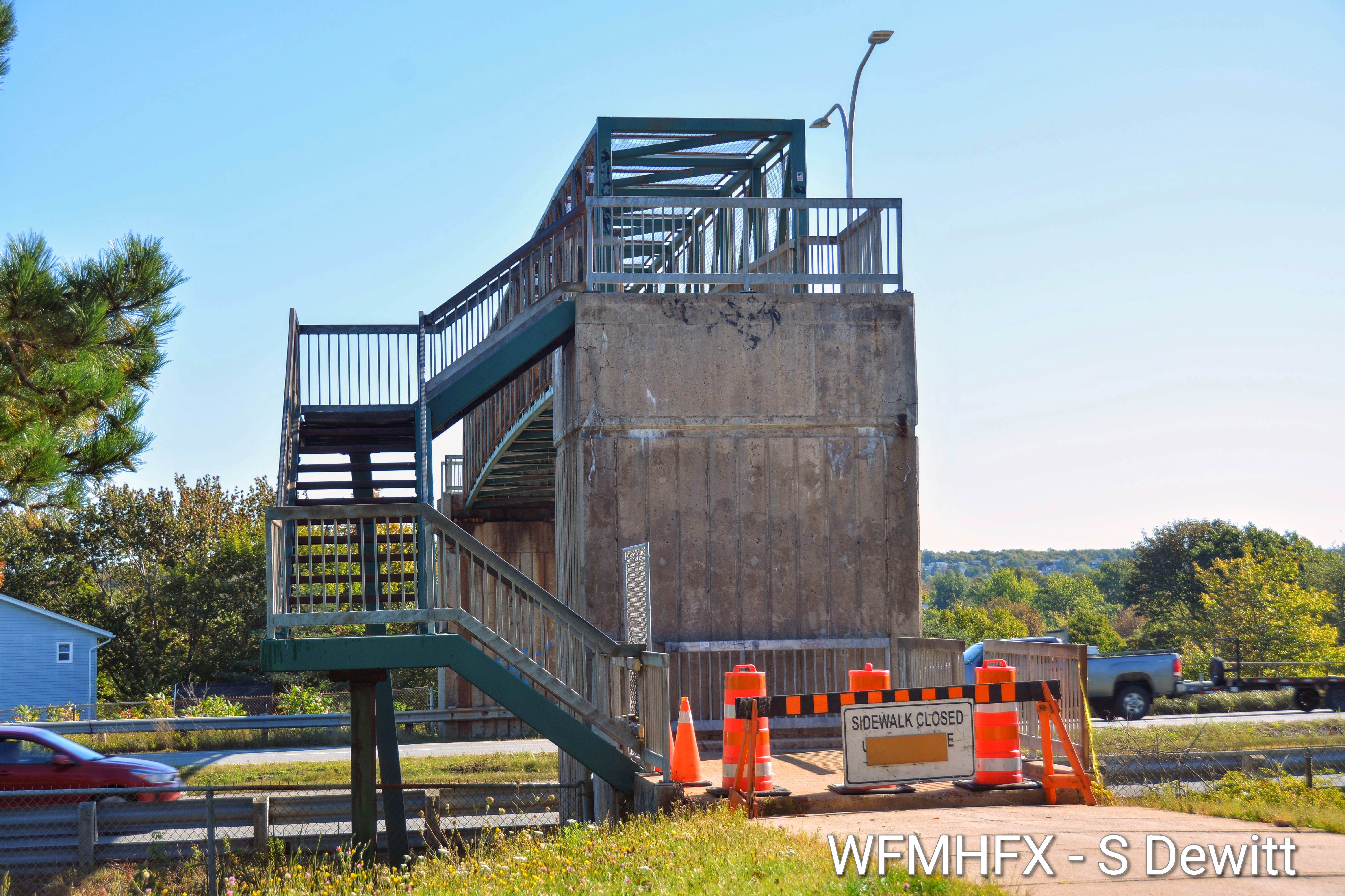 Popular pedway still closed after vehicle collision, frustration grows