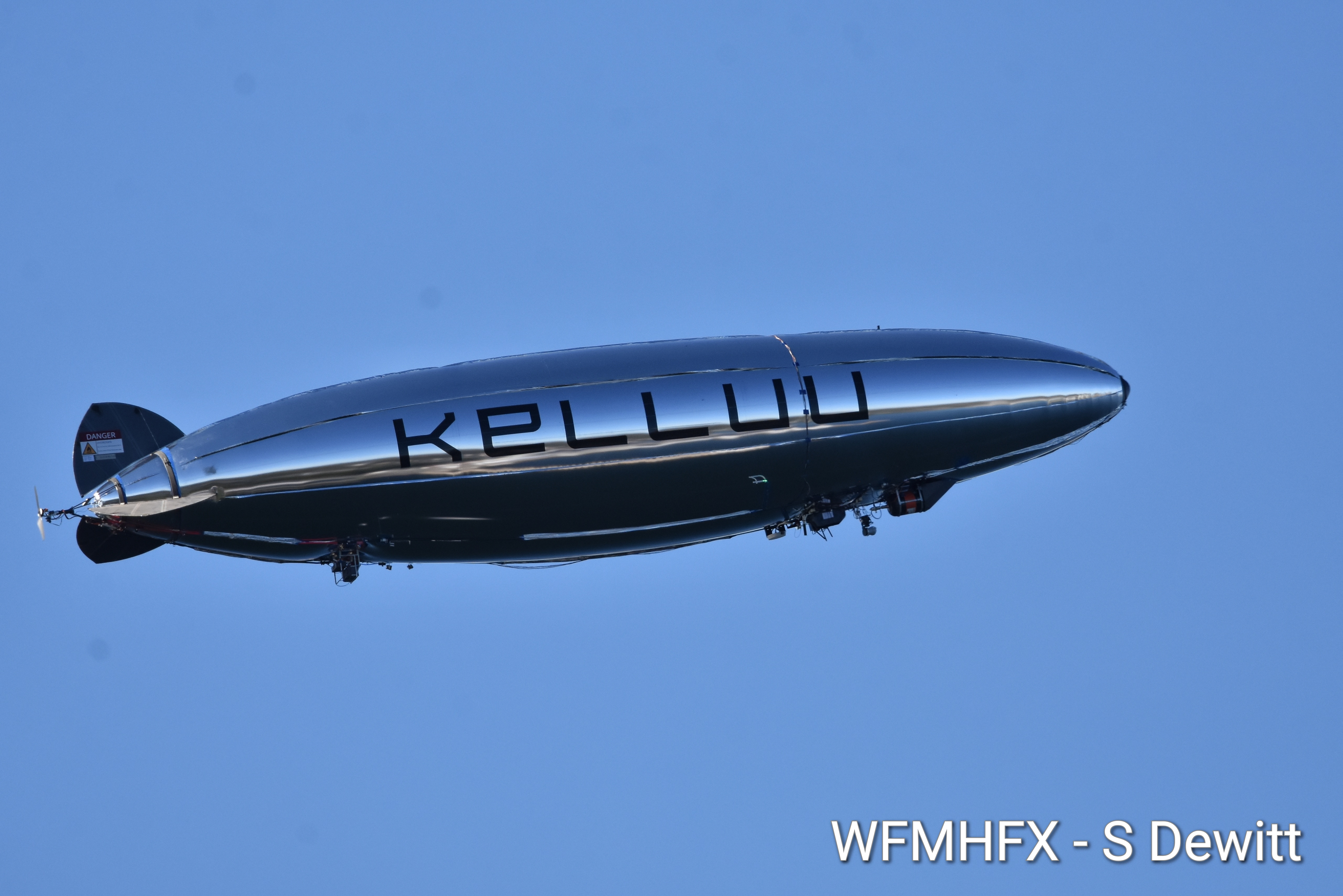 Blimp in the sky over HRM 