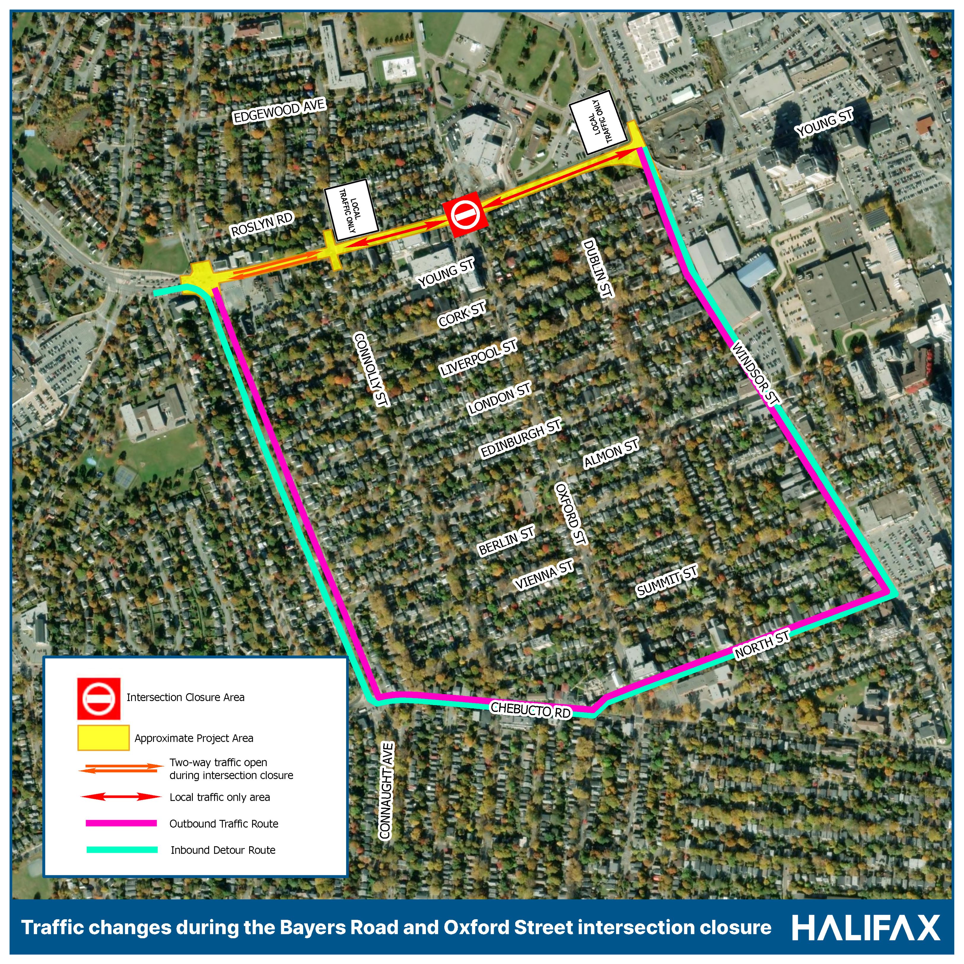 Upcoming traffic changes – Bayers Road Transit Priority Corridor project