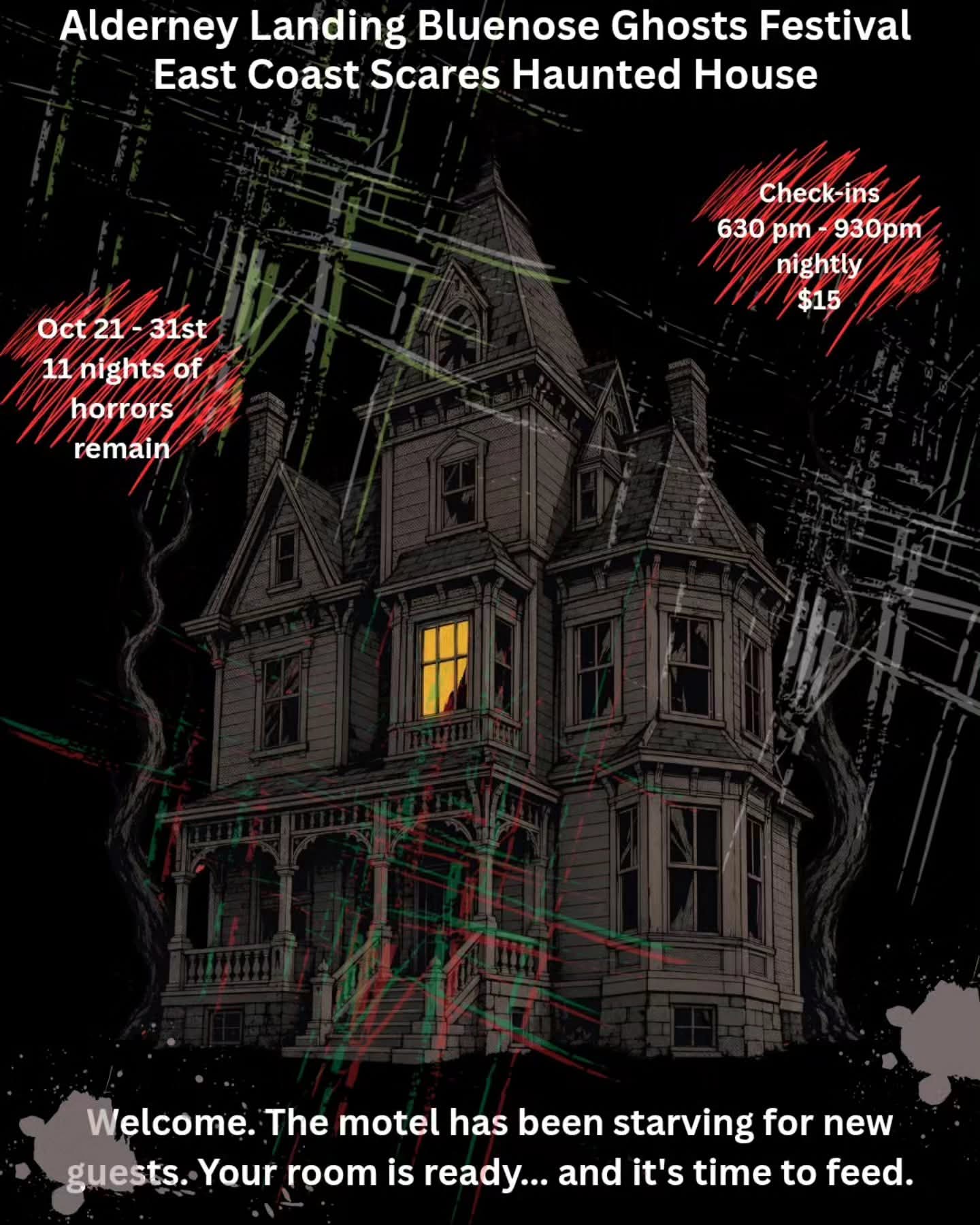 Begins 11 nights of terror thats right ! 