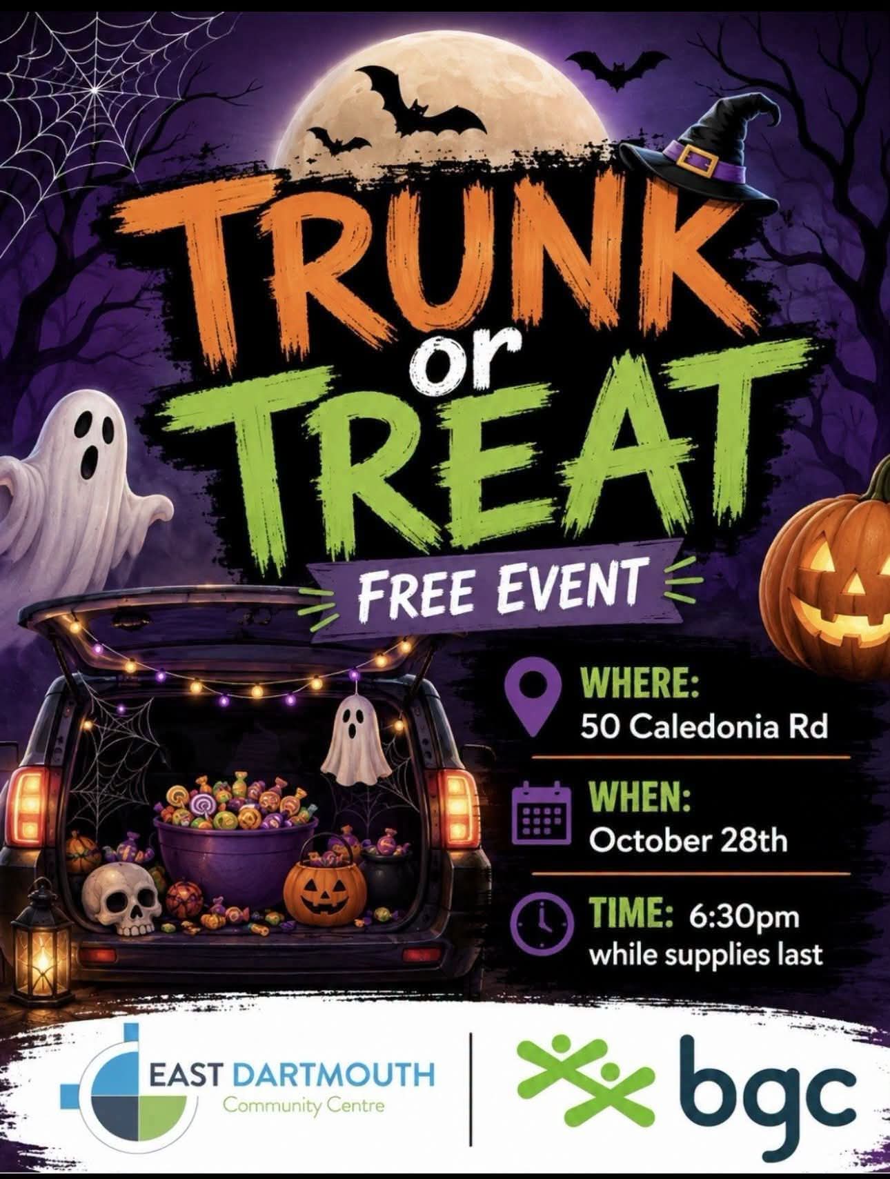 Mark your calendars for our annual Trunk or Treat Event being held on Oct. 28/2026!