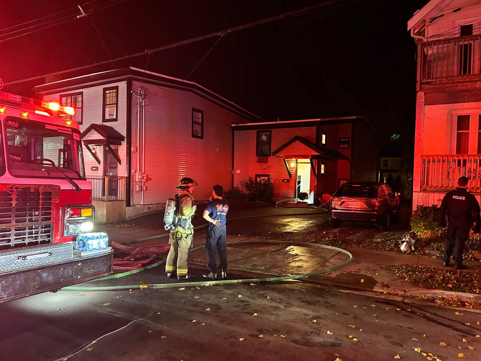Firefighters responded to reports of a structure fire on Oxford Street in Halifax